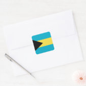 Bahamas Flag Vierkante Sticker (Envelop)