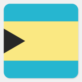 Bahamas Flag Vierkante Sticker