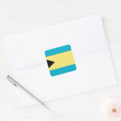 Bahamas Flag Vierkante Sticker (Envelop)