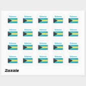 Bahamas Flag Vierkante Sticker (Vel)