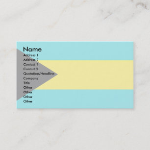 Bahamas Flag Visitekaartje