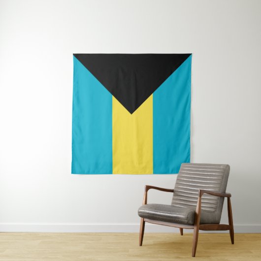 Bahamas Flag Wandkleed (In Situ (horizontaal))