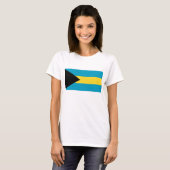 Bahamas Flag x Map T-Shirt (Voorkant volledig)