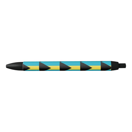 Bahamas Flag Zwarte Inkt Pen (Voorkant)