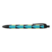 Bahamas Flag Zwarte Inkt Pen (Bovenkant)