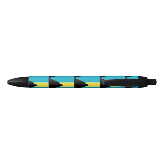 Bahamas Flag Zwarte Inkt Pen (Achterkant)