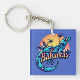 Bahamas Gecko Caribisch Sleutelhanger