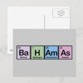Bahama's gemaakt van elementen briefkaart (Voorkant / Achterkant)