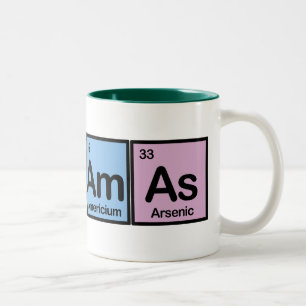 Bahama's gemaakt van elementen tweekleurige koffiemok