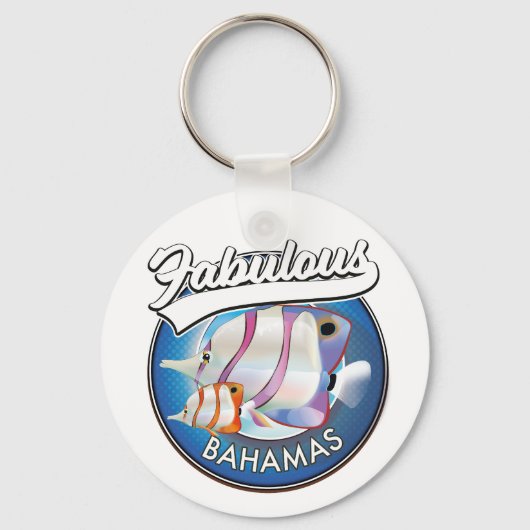 Bahama's geweldige logo sleutelhanger (Voorkant)
