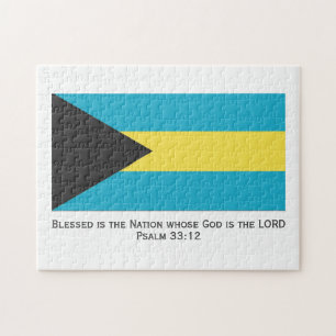 BAHAMAS   Gezegende natie   BAHAMIAN FLAG Legpuzzel