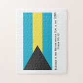 BAHAMAS | Gezegende natie | BAHAMIAN FLAG Legpuzzel (Verticaal)