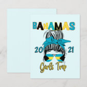 Bahamas Girls Trip Vacation Matching 2021 Bedankkaart (Voorkant / Achterkant)