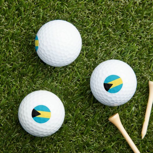 Bahamas Golf Balls, Bahamas Vlag Golfers/Patriots Golfballen (Insitu Gras)
