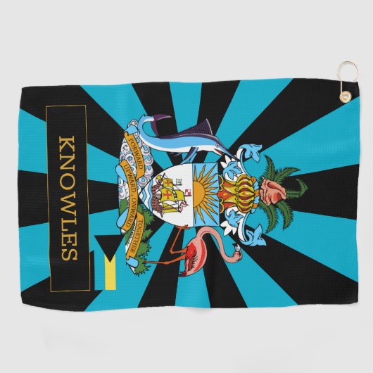 Bahama's Golf & premium Bahama's Vlag / Patriots Golfhanddoek (Horizontaal)