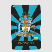 Bahama's Golf & premium Bahama's Vlag / Patriots Golfhanddoek (Voorkant)