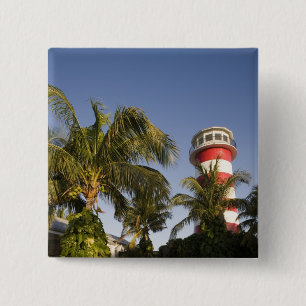 Bahama's, Grand Bahama-eiland, Freeport, Locatie Vierkante Button 5,1 Cm