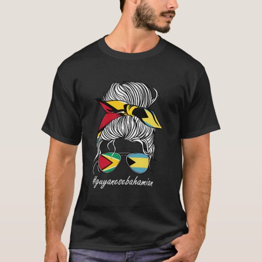 Bahamas Guatemala Flag Roots Bahamas Flag T-shirt (Voorkant)