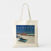Bahamas Harbour Island - canvas tas voor strandzon (Achterkant)
