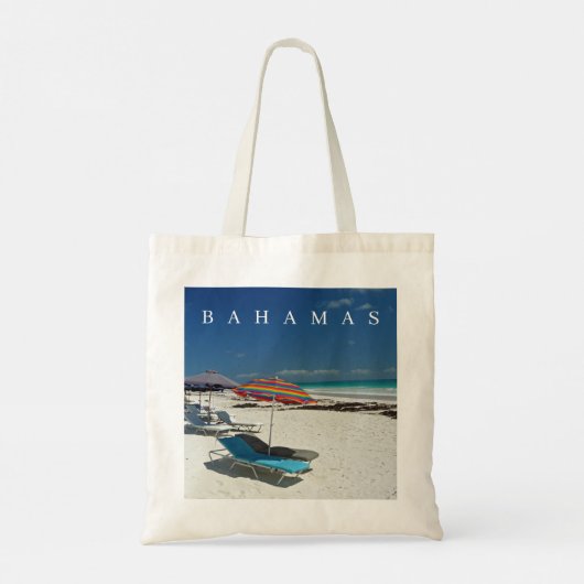 Bahamas Harbour Island - canvas tas voor strandzon (Achterkant)