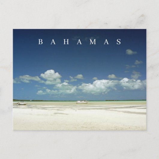 Bahamas Harbour zee en sky uitzicht briefkaart (Voorkant)