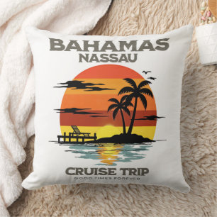 Bahama's haven-cruise zonsondergang kussen