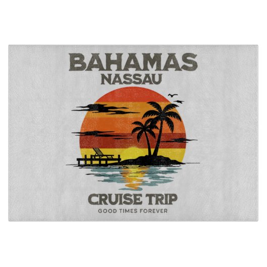 Bahama's haven-cruise zonsondergang snijplank (Voorkant)