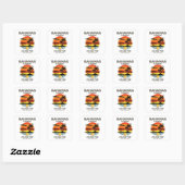 Bahama's haven cruise zonsondergang vierkante sticker (Vel)
