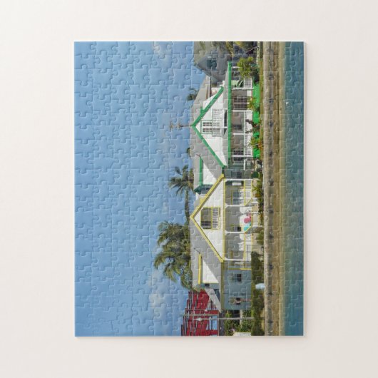 Bahama's huizen uitzicht puzzel legpuzzel (Verticaal)
