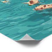 Bahamas Illustration Travel Art Vintage Poster (Hoek)