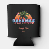 Bahamas is voor Lovers (aanpasbaar) Blikjeskoeler (Achterkant)