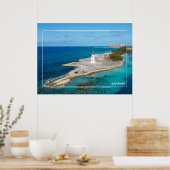 Bahamas Island Lighthouse Poster (Keuken)