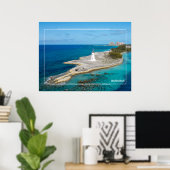 Bahamas Island Lighthouse Poster (Thuiskantoor)