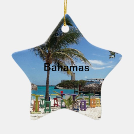 Bahamas Keramisch Ornament (Voorkant)