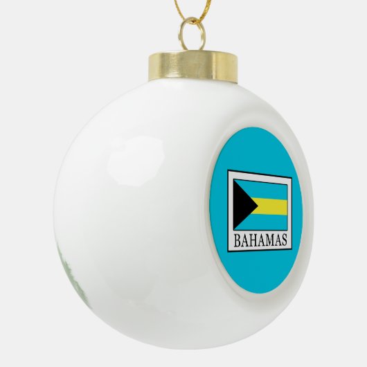 Bahamas Keramische Bal Ornament (Links)