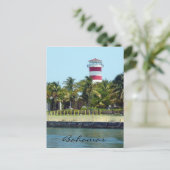 bahamas lichthuis briefkaart (Staand voorkant)
