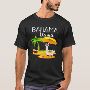 Bahamas Llama Pun Shirt Funny Vacation 2019 Outfit