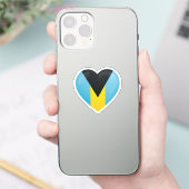 Bahamas Love Flag Sticker (Telefoon)
