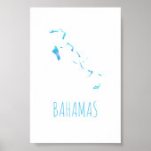 Bahamas Map Poster (Voorkant)