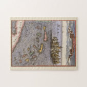 Bahamas Map Vintage Ships Naval Battle Caribbean Legpuzzel (Horizontaal)