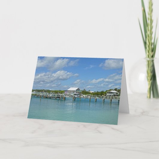 Bahamas Marina, Great Abaco Island Card Kaart (Voorkant)