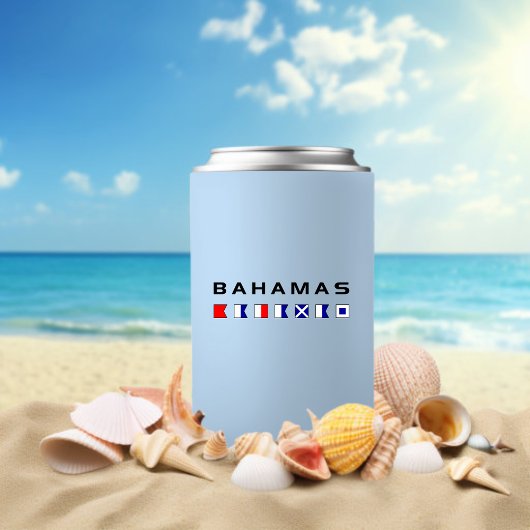 Bahamas Maritime Nautical Signal Flags Light-Color Blikjeskoeler
