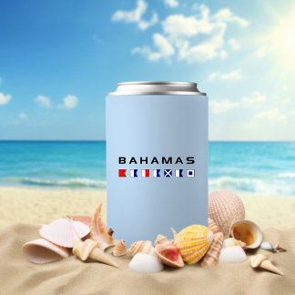 Bahamas Maritime Nautical Signal Flags Light-Color Blikjeskoeler