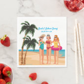 Bahamas Meisjes Trip Bachelorette Party Vakantie Servet (Insitu)