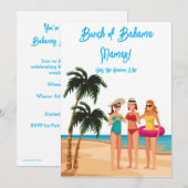 Bahamas Meisjesreis Bachelorette Feest Vakantie Kaart (Voorkant / Achterkant)