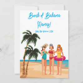 Bahamas Meisjesreis Bachelorette Feest Vakantie Kaart
