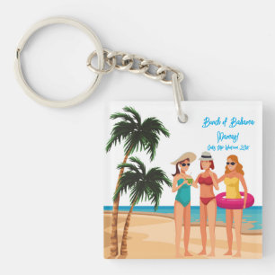 Bahamas Meisjesreis Bachelorette Feestvakantie Sleutelhanger