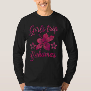 Bahamas Meisjesreis Hibiscus Weekend Zomer Vakanti T-shirt