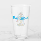 Bahama's met wapen (Caribisch paradijs) Glas (Achterkant)