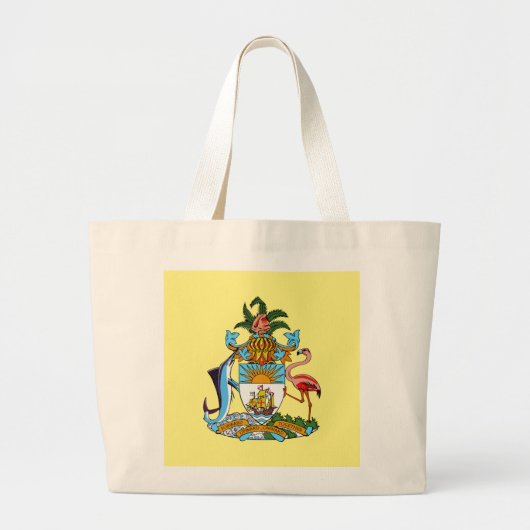 Bahama's met wapen (Caribisch paradijs) Grote Tote Bag (Voorkant)